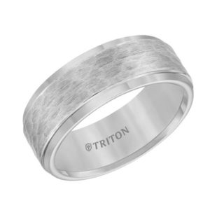 Ostbye 8mm Tungsten Carbide Step Edge Comfort Fit Band