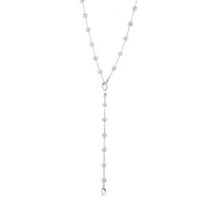 Imperial Pearl 18"/(2)7.5" 925 8-8.5mm Fresh Water CP Station "Links" Necklace & Bracelet Set