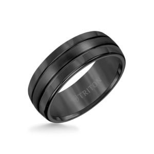 8mm Tungsten Carbide Ring -Bright Finish and Edge