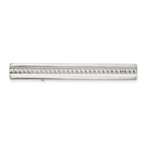 Chisel Stainless Steel Studded Tie Bar