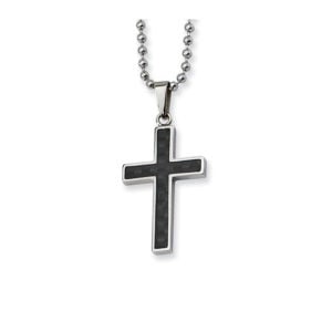 Chisel cross necklace