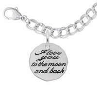 I love you to the moon and back Rembrandt charm