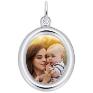 Rembrandt photo charm with mother and child in the frame